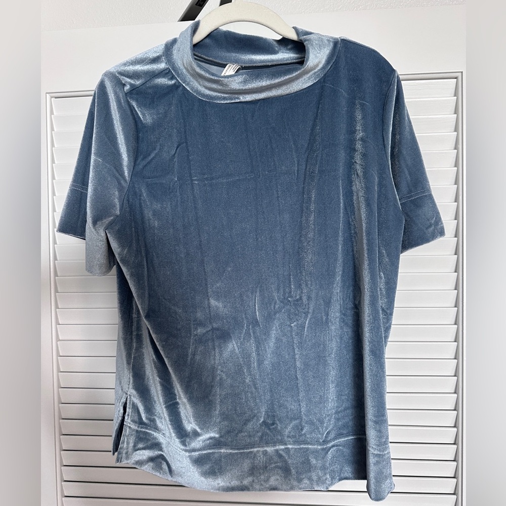 Anthropology velvet shirt